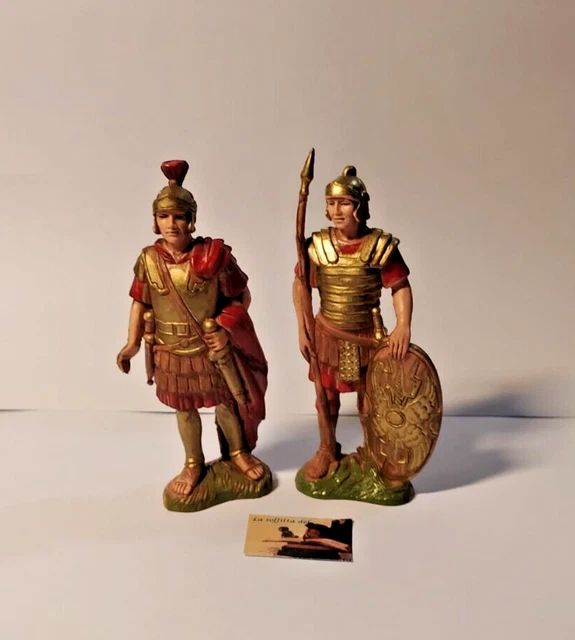 Figura Mucca In Plastica Per Presepe – 10-13 Cm – Artigianale Landi – Adatta A Pastori E Scene Natalizie