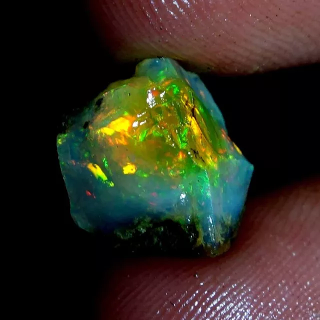 100% Natural Exclusive Top Fire Ethiopian Opal Rough Brilliant Fire Rough Jg55