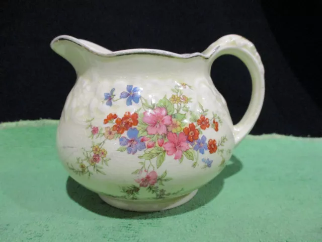 Crown Ducal. Florentine. Marie. Medium Milker or Creamer. Made In England.