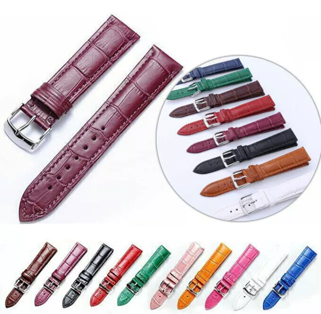 Watch Band Strap Replacement Genuine Leather Wrist Watchband 12mm/14/18mm/20mm