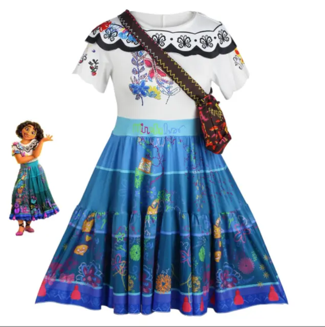 Magic Full House Mirabel Dress Kids Adult Cosplay Costumes Encanto Cosplay Dress