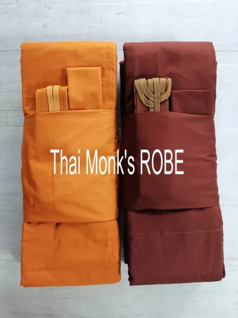 Buddhist Monk Priest ROBE MusLin Fabric Thai Laos Dress Premium Grade 2.1x3.2m