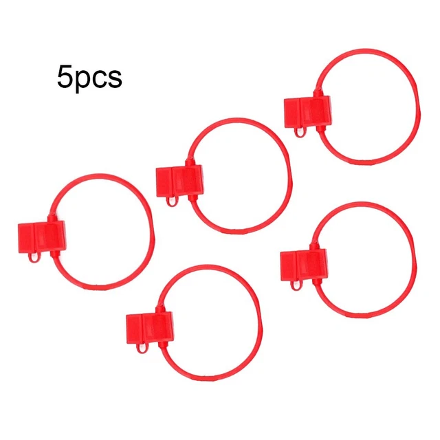 5 x In-line Standard Blade Fuse Holder Splash Proof 12V 20A Fuses Car Bike Auto