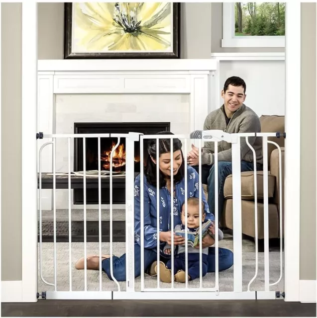 Regalo 1164 EB DS 49 inch Easy Step Extra Wide Baby Gate - Black