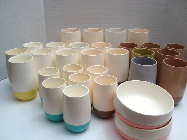 28 Pc Set Bopp Decker PLUS 4 Not Marked Large 16 oz Mugs 5 1/2" tall