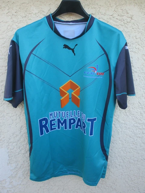 Maillot rugby FFR XIII arbitre porté PUMA shirt referee camiseta jersey