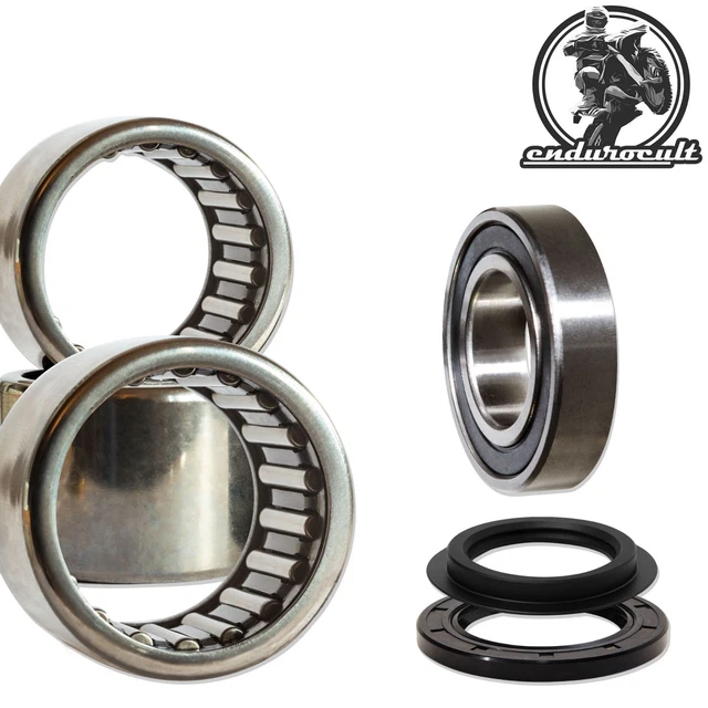 Caltric Rear Wheel Bearing & Seal Kit – Kawasaki ZX600 Ninja ZX-6R 1998-2002 – Chrome Steel – 3 Bearings, 2 Seals - View #3