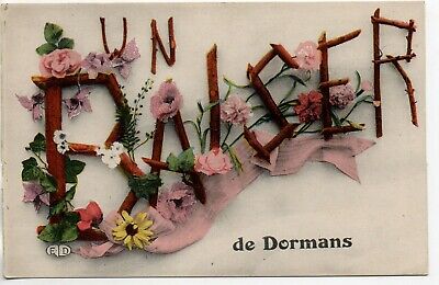 DORMANS - Marne - CPA 51 - carte souvenir - un baiser de ...