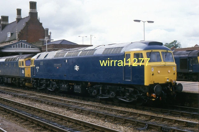 ORIGINAL RAILWAY SLIDE Class 47 47575 (name covered up for naming at ...