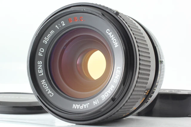 [CLA'd Near MINT] Concave Rare！ ”O” Canon FD 35mm f/2 S.S.C. SSC Lens From JAPAN
