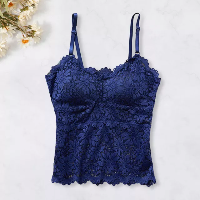 Camisole Top See-through Protective Women Lace Floral Bralette Top Sleeveless