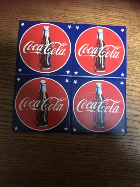 Set Of 4 Coca Cola " Coca Cola " Coasters