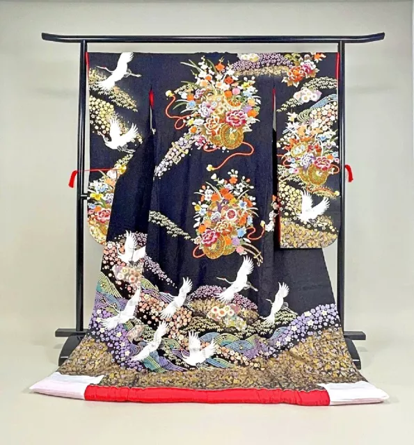 Japanese Kimono Uchikake Wedding Pure Silk japan 1585
