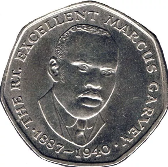 Jamaica 25 Cents Coin | Marcus Garvey | KM147 | 1991 - 1994
