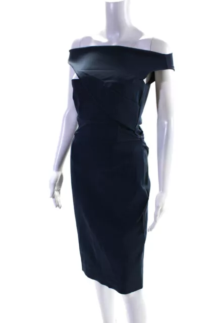 La Petite Robe di Chiara Boni Womens Blue Silvietta Dress Size 6 12898461