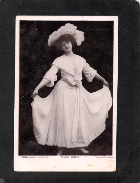 B9701 Glamour Billie Burke pu1907 to Adelaide Australia vintage postcard