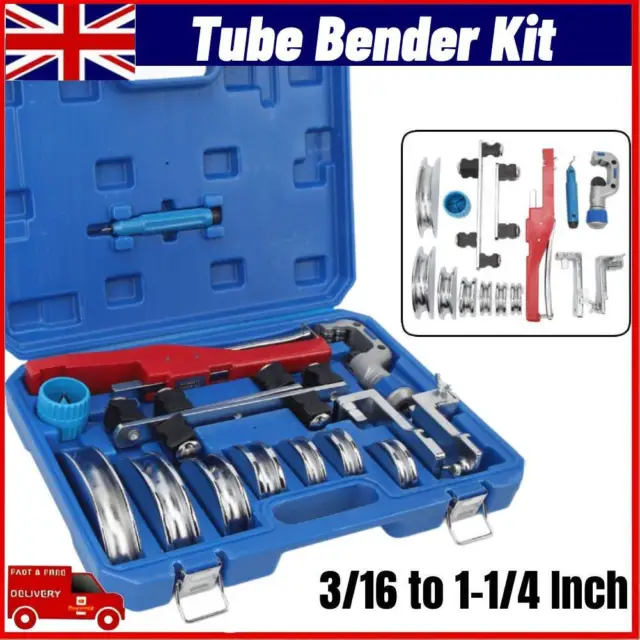 Manual Tube Bender Kits Copper Pipe Bending Machine Hand Tool Portable 4mm-32mm