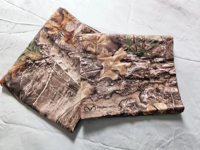 2 REALTREE Camoflouge King Size Pillow Shams Man Gift Bedding Hunting Rustic