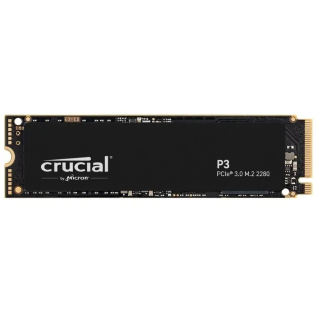 Crucial P3 500GB 1TB 2TB 4TB NAND NVMe PCIe M.2 SSD Internal Solid State Drive