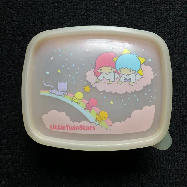 Vintage Sanrio 1976 Little Twin Stars Trinket Box - Plastic Container Vintage Sanrio 1976 Little Twin Stars Trinket Box - Plastic Container