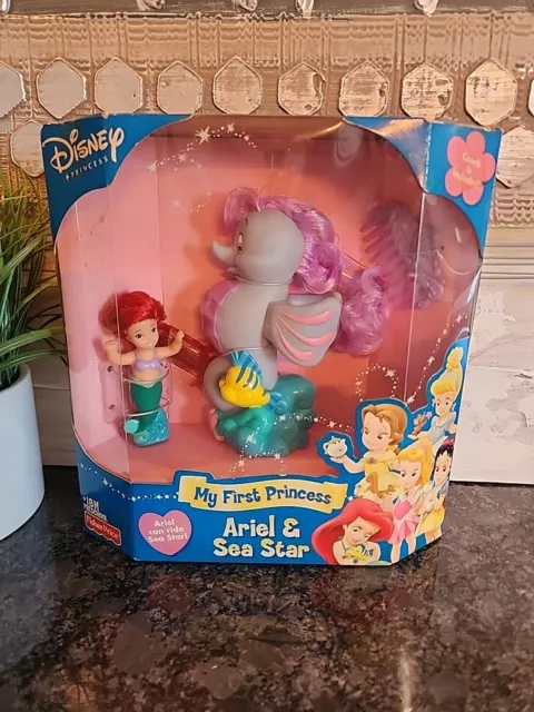 Vintage Disney ARIEL & SEA STAR Little Mermaid Seahorse My First Princess Set 