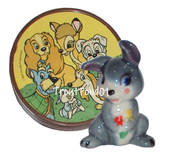 WADE DISNEY HAT Box Series Mini Porcelain Figurine Thumper from Bambi w