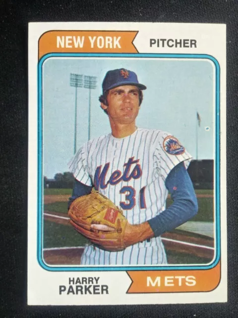 1974 Topps Baseball Card # 106 Harry Parker RC - New York Mets