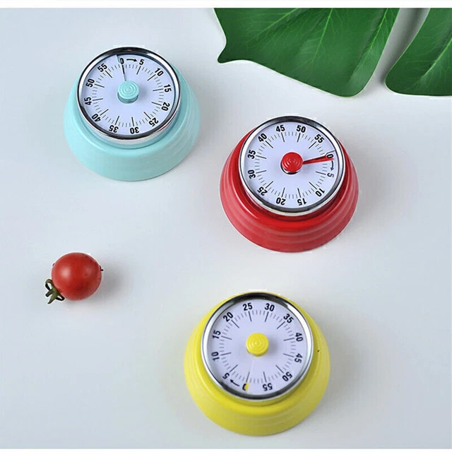 Alarma giratoria mecánica redonda manual temporizador de cocina con cuenta regresiva de 60 minutos