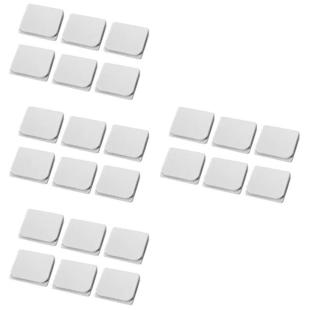 24 piezas cortina de ducha blanca Abs fijación clip clips para barras de cortina