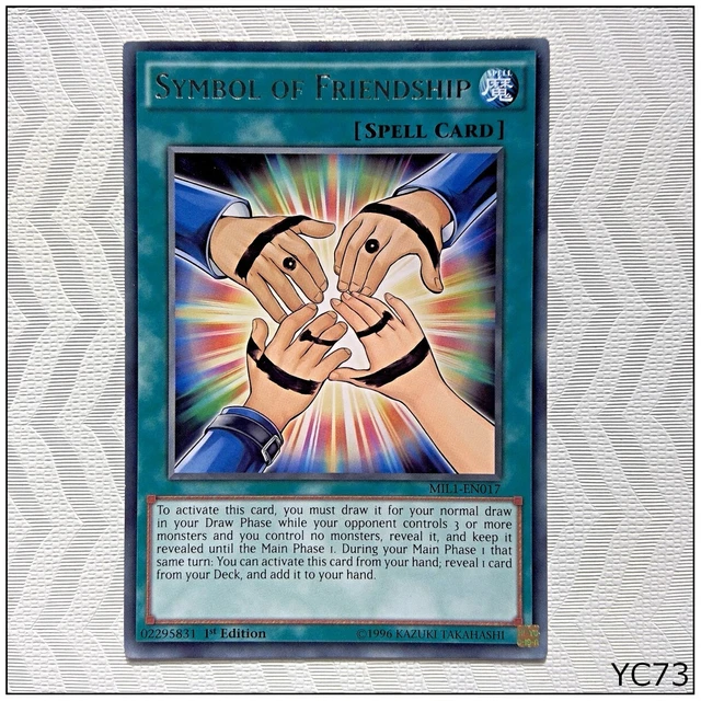SYMBOL OF FRIENDSHIP MIL1-EN017 Rare Yu-Gi-Oh Card 1st Edition New 0.99 -  PicClick UK