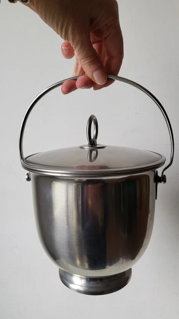 Seau à glaçons Inox Marque Letang Remy Made In France 1970