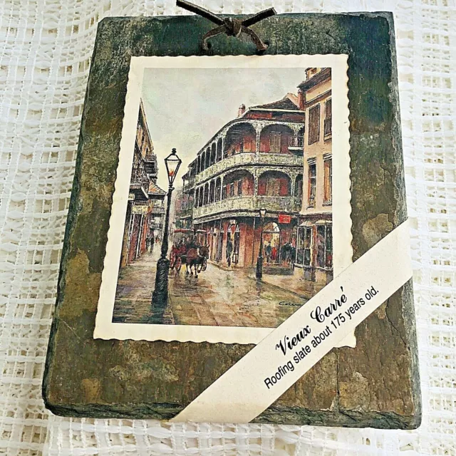 Vintage Vieux Carre Roofing Slate Tile Royal Street New Orleans 175 Years Old