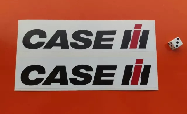 CASE INTERNATIONAL HARVESTER STICKERS x 2  210mm x 45mm Tractor