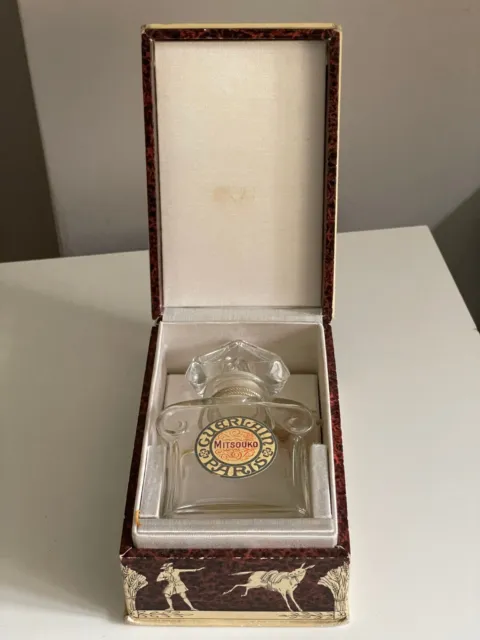 Vintage Guerlain Mitsouko  Perfume Bottle in Original Case - Empty