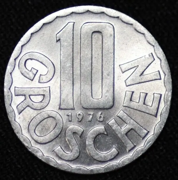 AUSTRIA ~ 1976 ~ 10 Groschen ~ ( 1 COIN ONLY ) World Coin ☘️ W-#179 ☘️