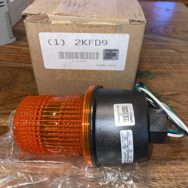 Federal Signal Streamline LP3PL Visual Light Amber 24VAC/DC LED Safety TM1