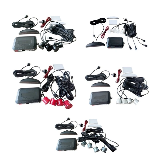 for 12V 4 Sensors Buzzer Car Parking Sensor Kit Reverse Backup Radars Sound A
