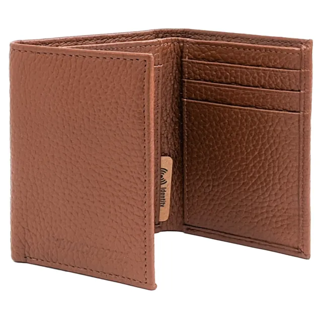 Winchester Wallets for Men Full Grain Genuine Leather, Slim RFID Trifold Wallet