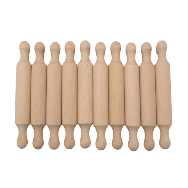 Alfiler rodante de madera 6 pulgadas de largo para cocina hornear alfiler rodante madera pequeña Doug W1S9