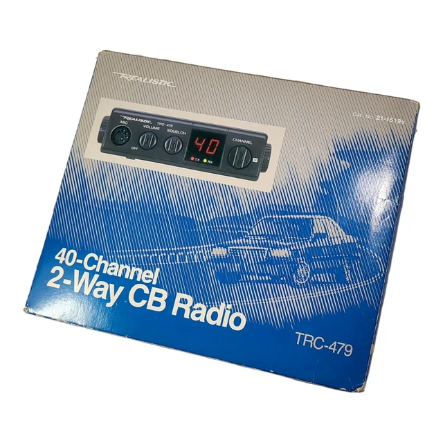 VINTAGE REALISTIC 2WAY CB Radio 40 Channel w/Handset TRC430 Mint In