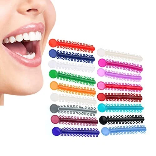 40 pièces liens de ligature orthodontique dentaire correcteur de dents multic...