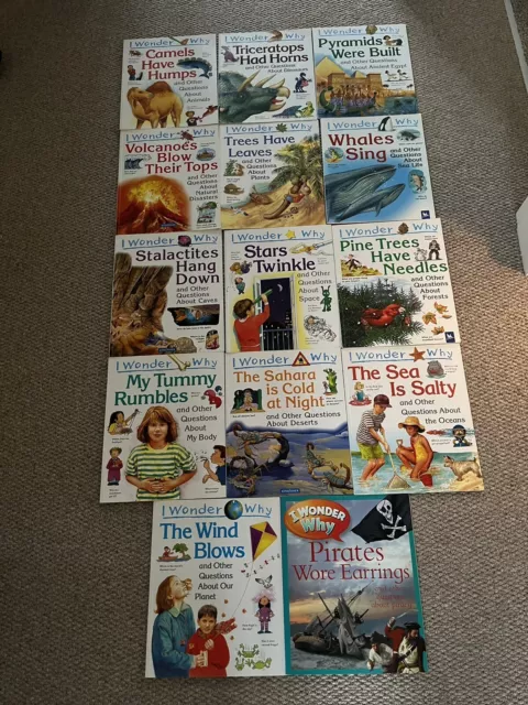 I Wonder Why Book Bundle 14 books Children Education Science Animals History