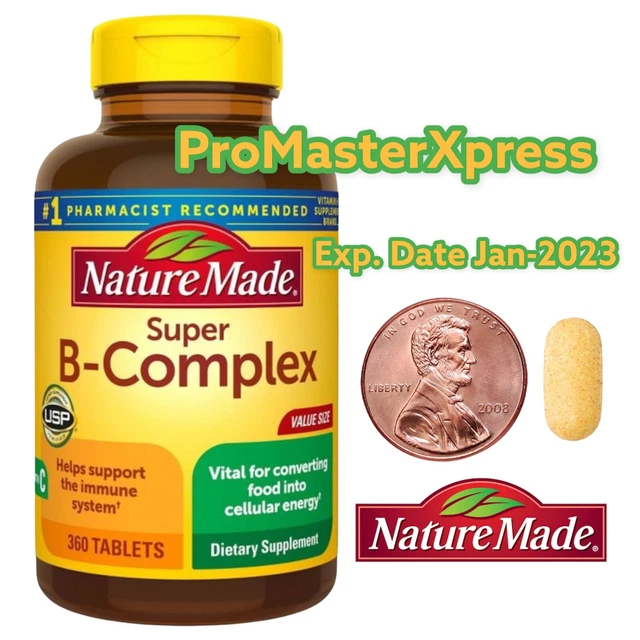 NATURE MADE SUPER With Vitamin C 360 Tablets Expiration Date