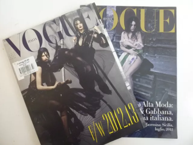 VOGUE ITALIA July 2012 N.743 + VOGUE Alta Moda (2 magazines)