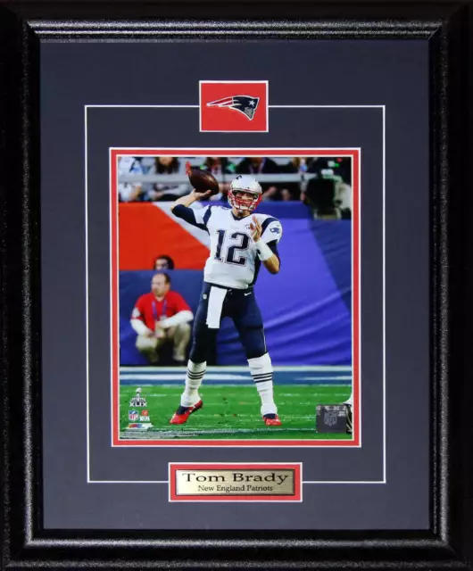 Tom Brady New England Patriots Superbowl XLIX 8x10 Football Collector Frame
