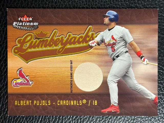 2005 FLEER PLATINUM Lumberjacks Albert Pujols /250 Game Used Bat