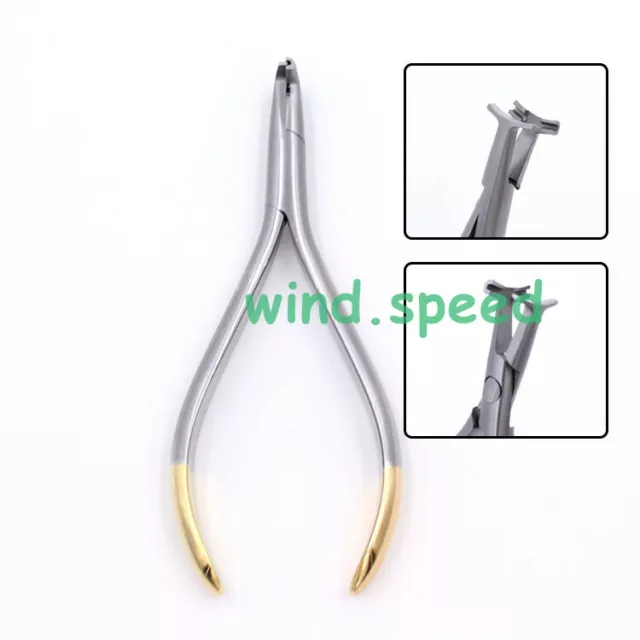 Orthodontic Hammer Head Plier Serrated Arch Wire Forming Niti Cinch Back Pliers