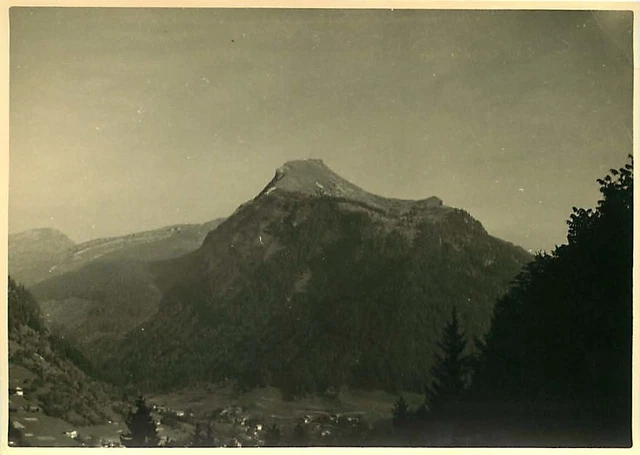 PHOTO 250615 - LES ALPES MORZINE 1953 Pointe de Ressachaux - snow mountain