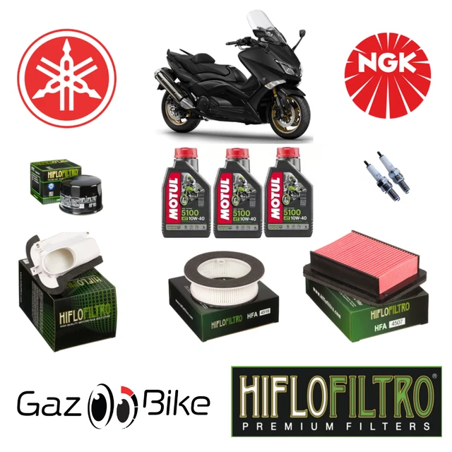Pack Entretien Complet Yamaha Tmax 500 (2001-2007) - Révision Avec Produits Malossi, Ipone, Etc.