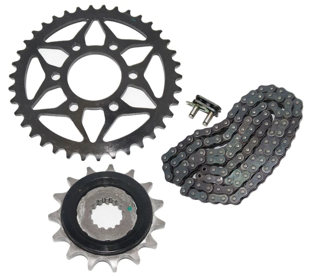 Kit Chaîne Et Pignon Robuste En Or Pour KTM Duke 125 2014-2019 - Heavy Duty 112 Maillons